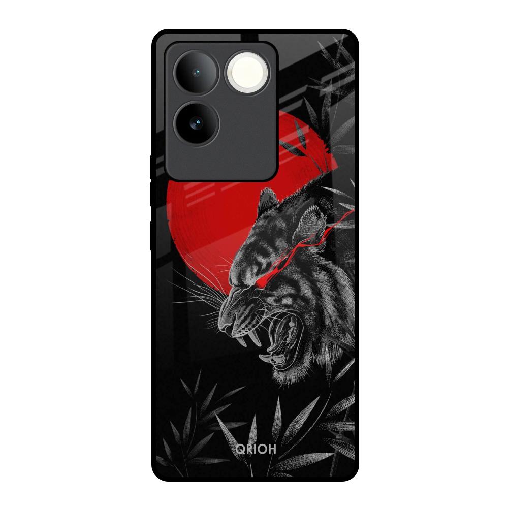 Red Moon Tiger iQOO Z7 Pro 5G Glass Back Cover Online