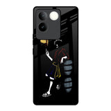 Luffy Line Art iQOO Z7 Pro 5G Glass Back Cover Online