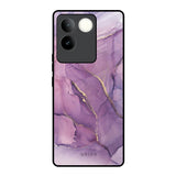 Purple Gold Marble iQOO Z7 Pro 5G Glass Back Cover Online