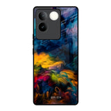 Multicolor Oil Painting iQOO Z7 Pro 5G Glass Back Cover Online