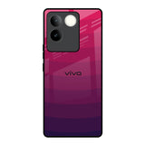 Wavy Pink Pattern iQOO Z7 Pro 5G Glass Back Cover Online