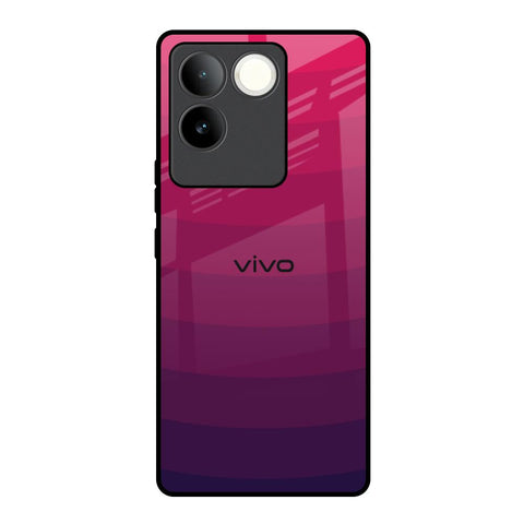 Wavy Pink Pattern iQOO Z7 Pro 5G Glass Back Cover Online