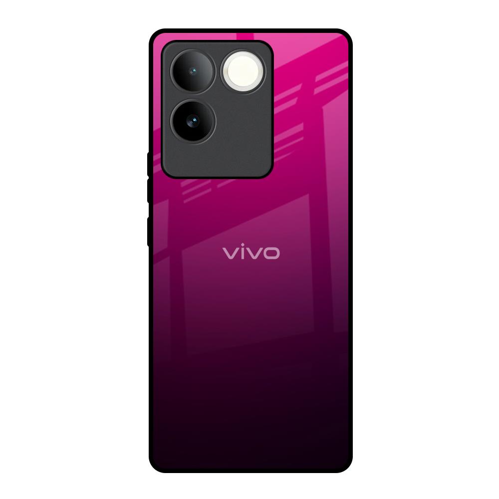 Purple Ombre Pattern iQOO Z7 Pro 5G Glass Back Cover Online