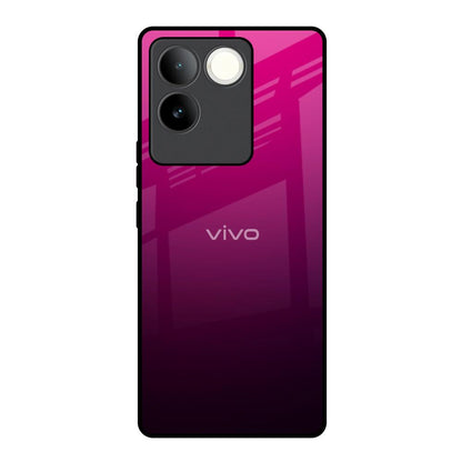 Purple Ombre Pattern iQOO Z7 Pro 5G Glass Back Cover Online