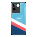 Pink & White Stripes iQOO Z7 Pro 5G Glass Back Cover Online