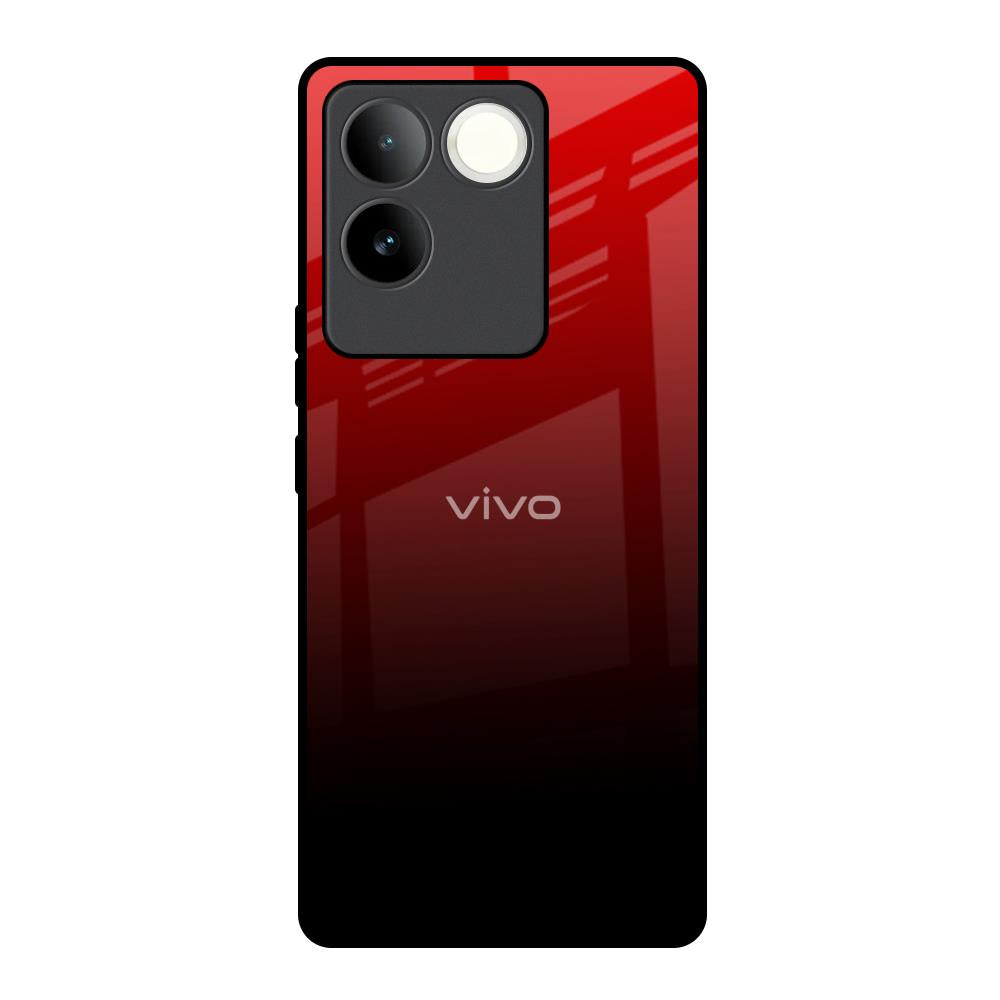 Maroon Faded iQOO Z7 Pro 5G Glass Back Cover Online