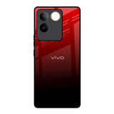 Maroon Faded iQOO Z7 Pro 5G Glass Back Cover Online