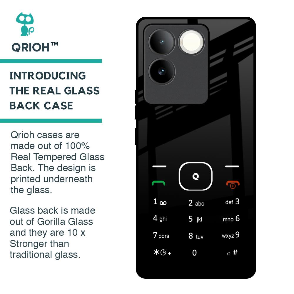 Classic Keypad Pattern Glass Case for iQOO Z7 Pro 5G