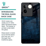 Dark Blue Grunge Glass Case for iQOO Z7 Pro 5G
