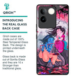 Radha Krishna Art Glass Case for iQOO Z7 Pro 5G