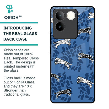 Blue Cheetah Glass Case for iQOO Z7 Pro 5G