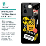Danger Signs Glass Case for iQOO Z7 Pro 5G