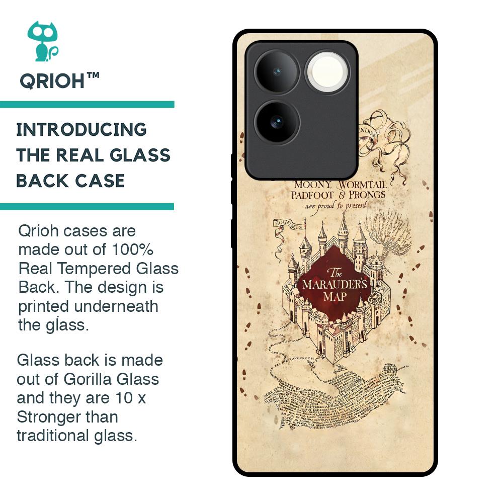 Magical Map Glass Case for iQOO Z7 Pro 5G