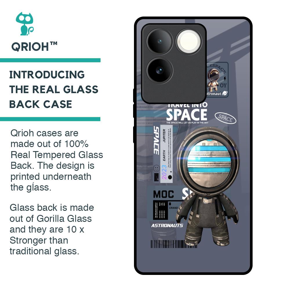 Space Travel Glass Case for iQOO Z7 Pro 5G