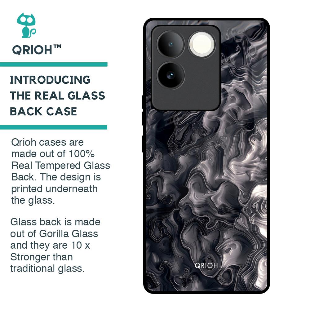 Cryptic Smoke Glass Case for iQOO Z7 Pro 5G