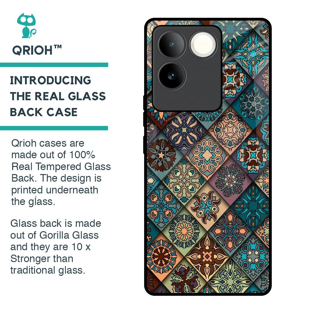 Retro Art Glass Case for iQOO Z7 Pro 5G