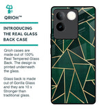 Abstract Green Glass Case For iQOO Z7 Pro 5G