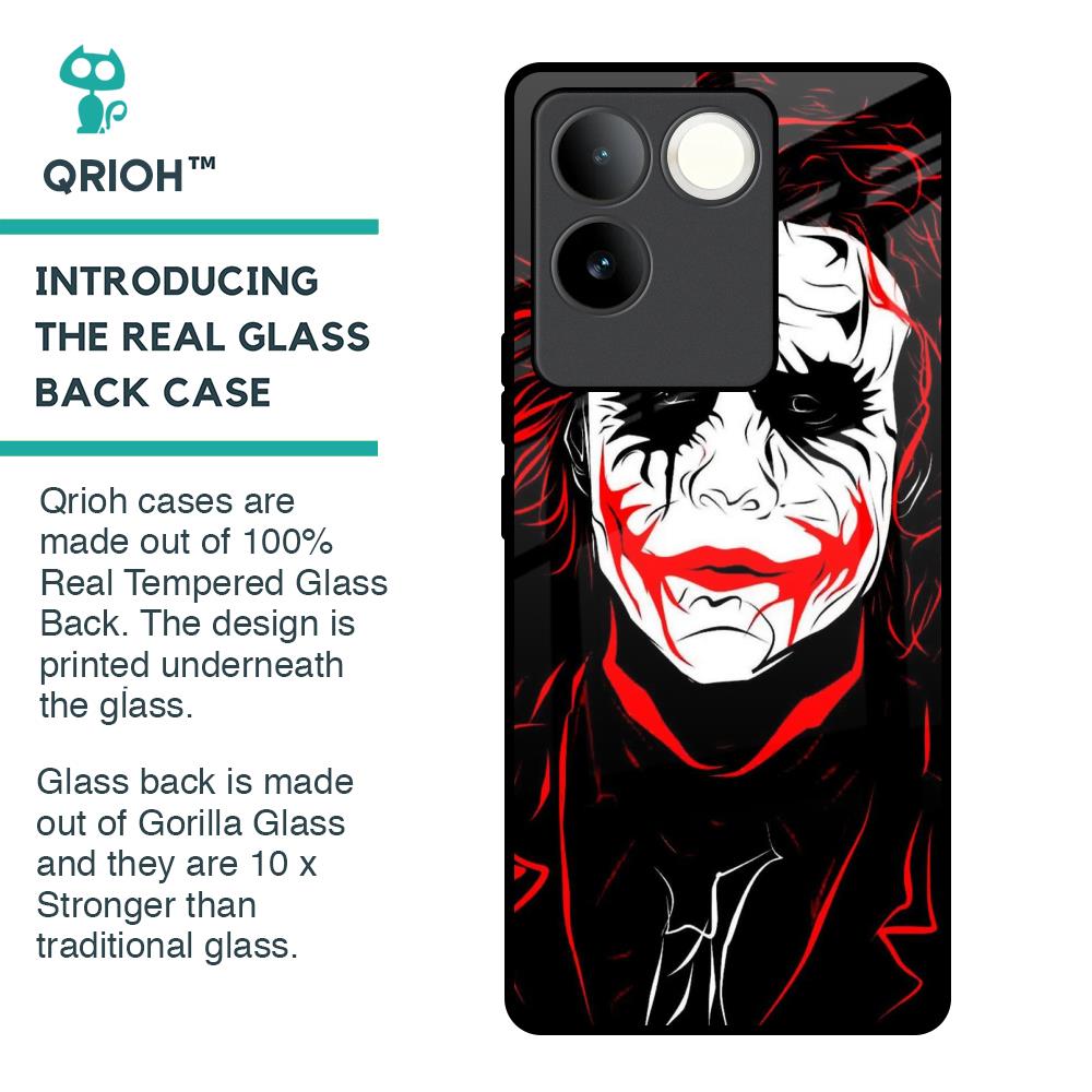 Life In Dark Glass Case For iQOO Z7 Pro 5G