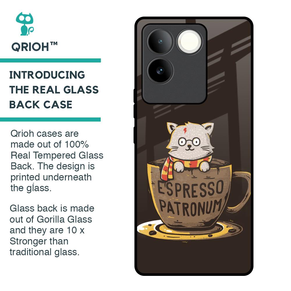Tea With Kitty Glass Case For iQOO Z7 Pro 5G