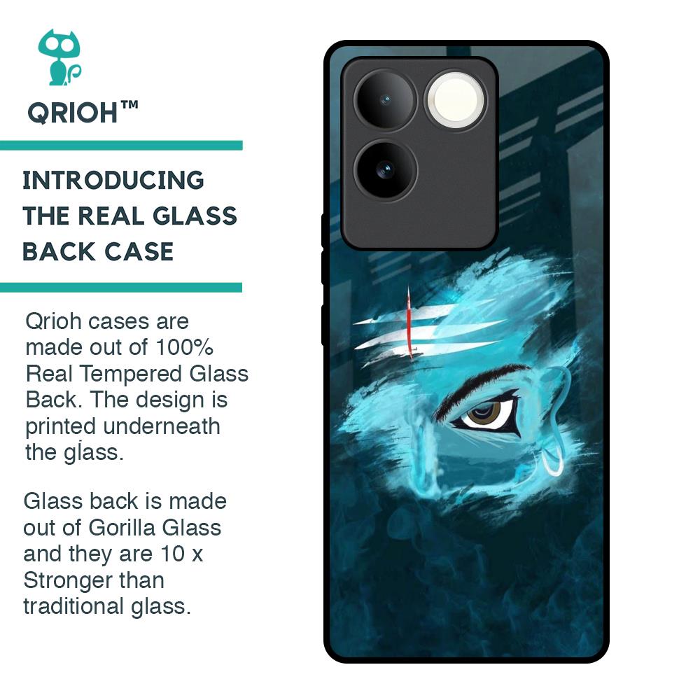 Power Of Trinetra Glass Case For iQOO Z7 Pro 5G