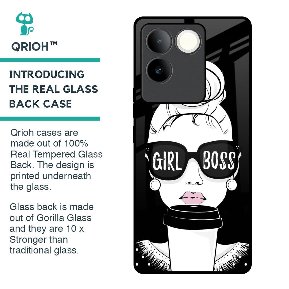 Girl Boss Glass Case For iQOO Z7 Pro 5G