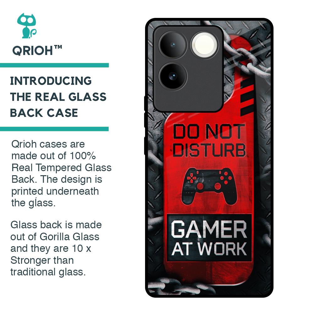Do No Disturb Glass Case For iQOO Z7 Pro 5G