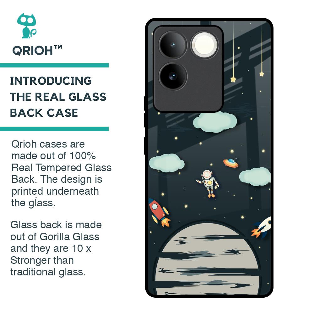 Astronaut Dream Glass Case For iQOO Z7 Pro 5G