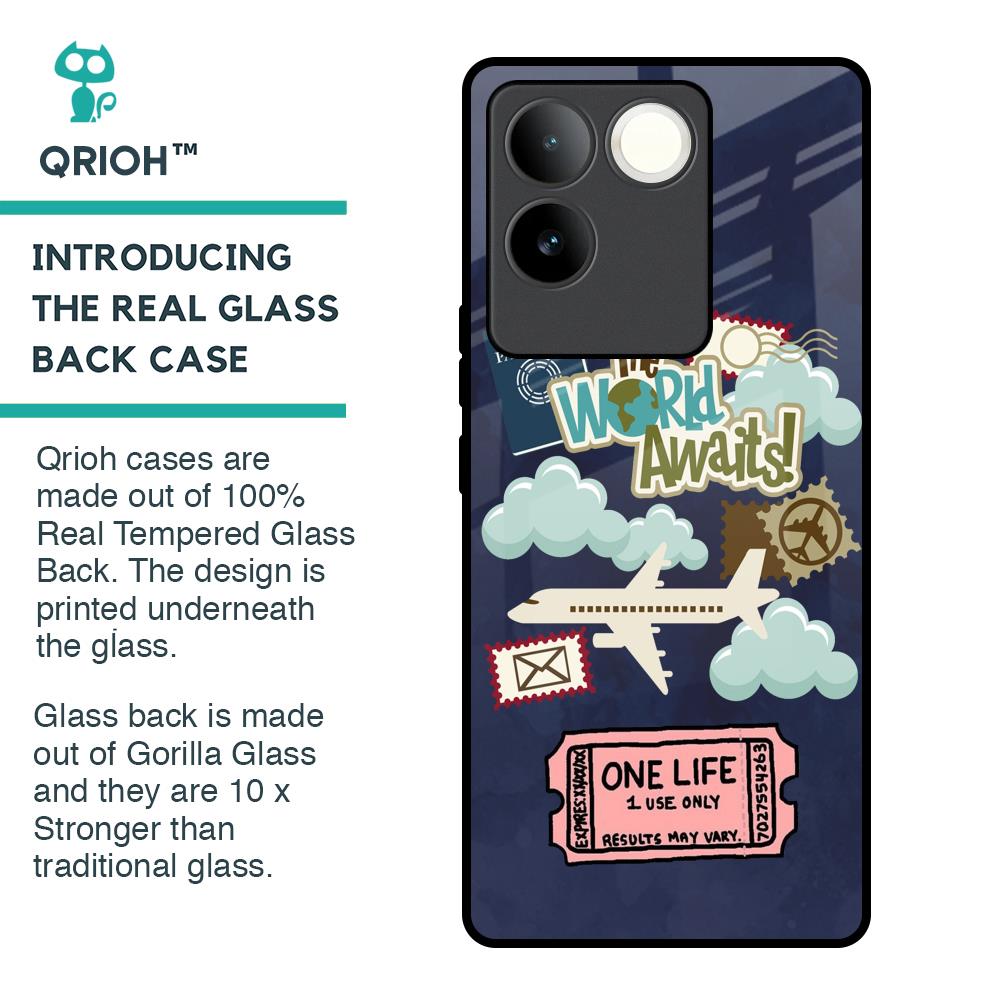 Tour The World Glass Case For iQOO Z7 Pro 5G