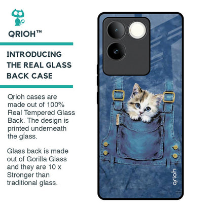 Kitty In Pocket Glass Case For iQOO Z7 Pro 5G