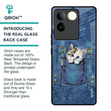 Kitty In Pocket Glass Case For iQOO Z7 Pro 5G