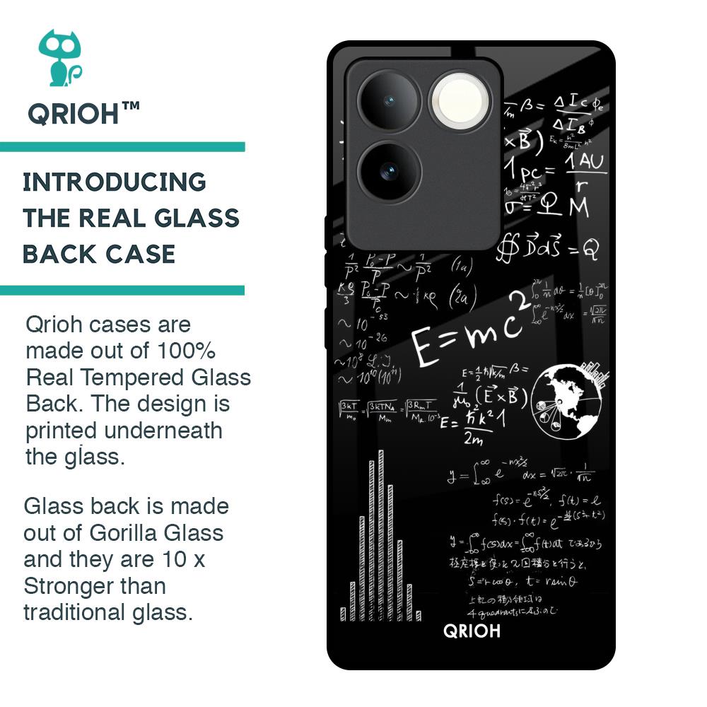 Funny Math Glass Case for iQOO Z7 Pro 5G
