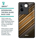 Diagonal Slash Pattern Glass Case for iQOO Z7 Pro 5G