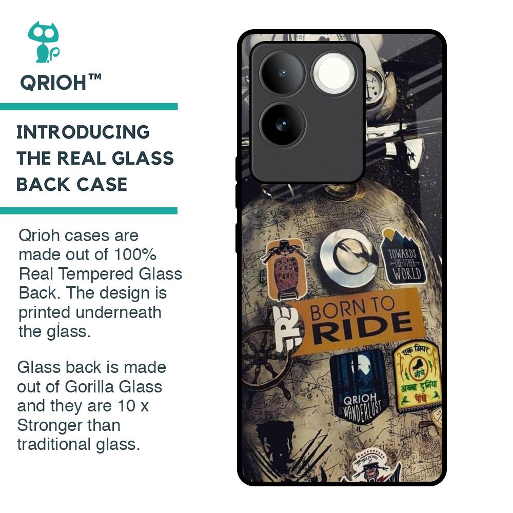 Ride Mode On Glass Case for iQOO Z7 Pro 5G