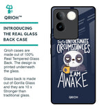 Struggling Panda Glass Case for iQOO Z7 Pro 5G