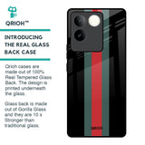 Vertical Stripes Glass Case for iQOO Z7 Pro 5G