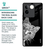 Kitten Mandala Glass Case for iQOO Z7 Pro 5G