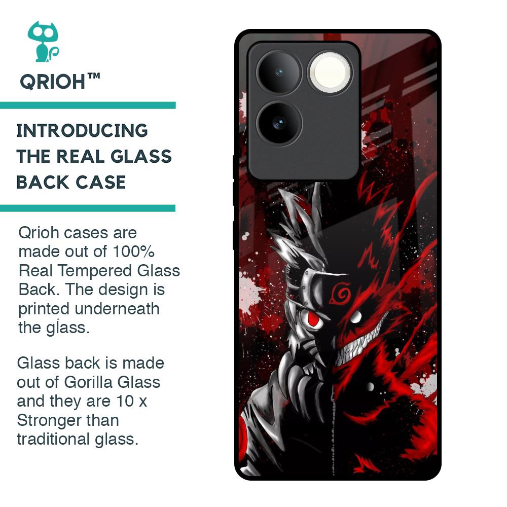 Dark Character Glass Case for iQOO Z7 Pro 5G