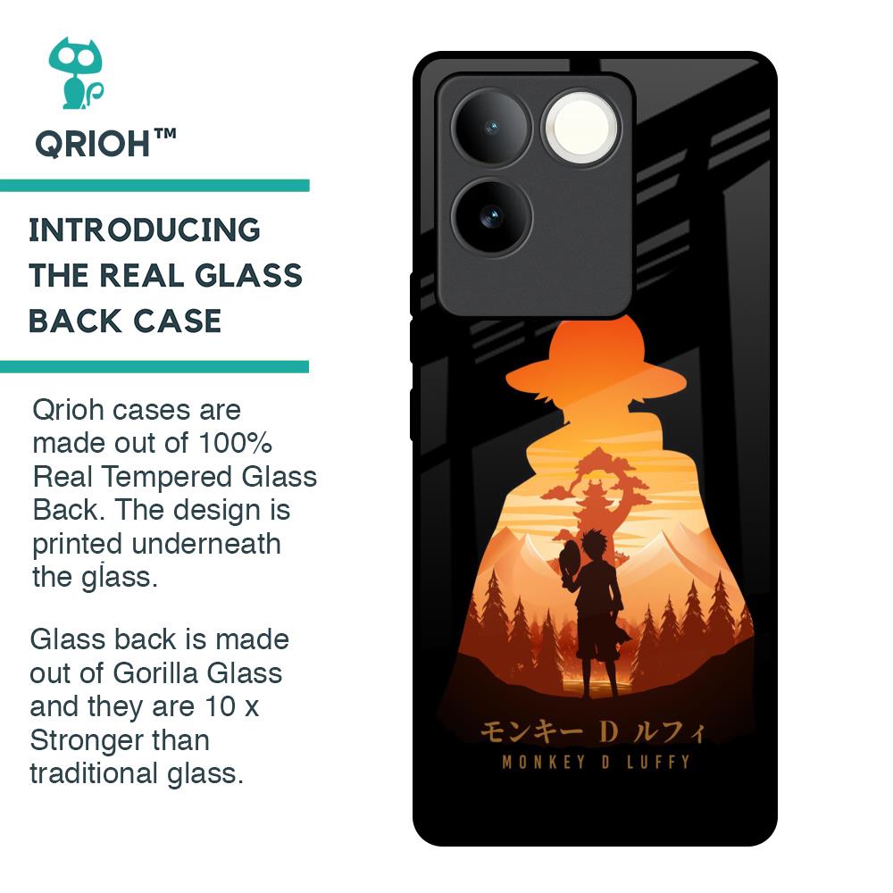 Luffy One Piece Glass Case for iQOO Z7 Pro 5G