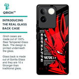 Red Vegeta Glass Case for iQOO Z7 Pro 5G