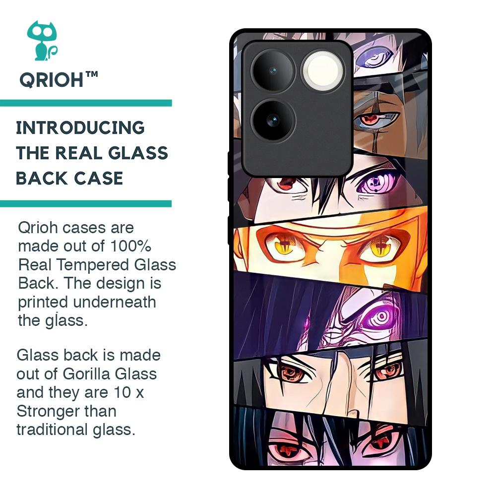 Anime Eyes Glass Case for iQOO Z7 Pro 5G