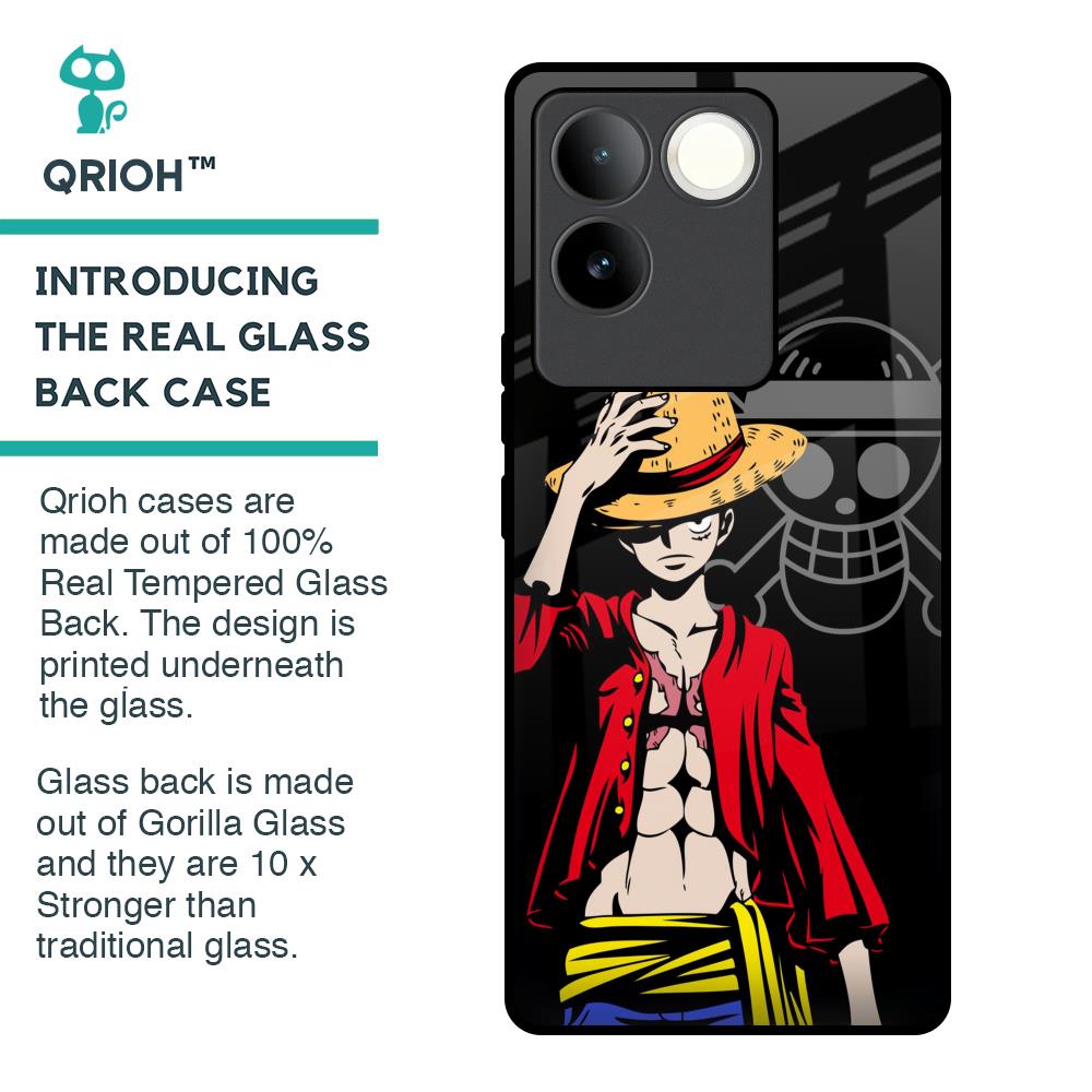 Hat Crew Glass Case for iQOO Z7 Pro 5G