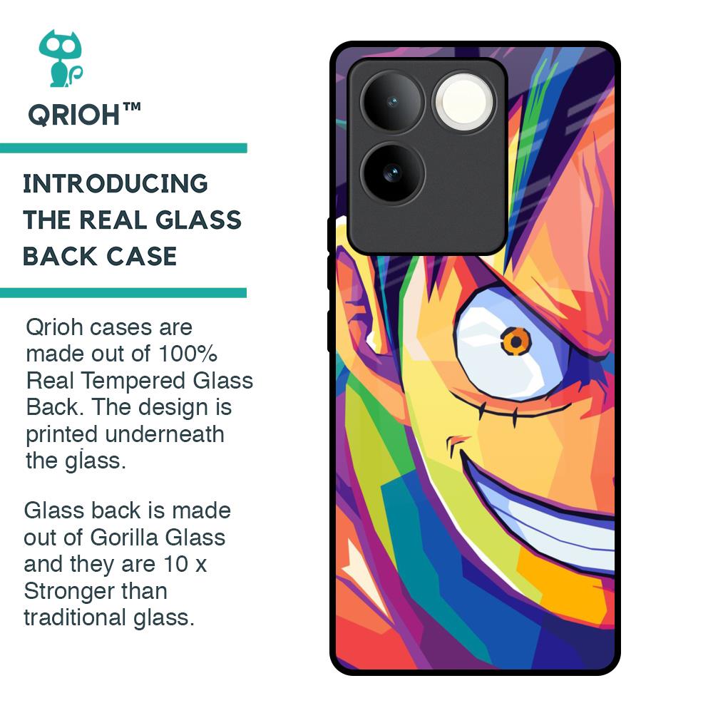 Monkey Wpap Pop Art Glass Case for iQOO Z7 Pro 5G