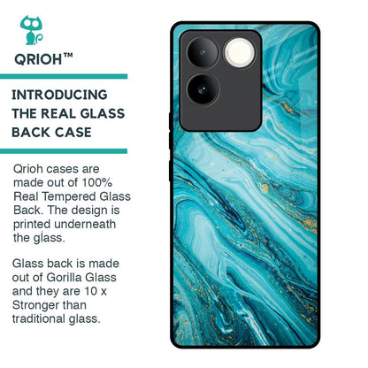 Ocean Marble Glass Case for iQOO Z7 Pro 5G