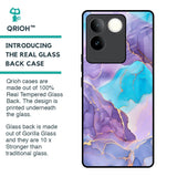 Alcohol ink Marble Glass Case for iQOO Z7 Pro 5G