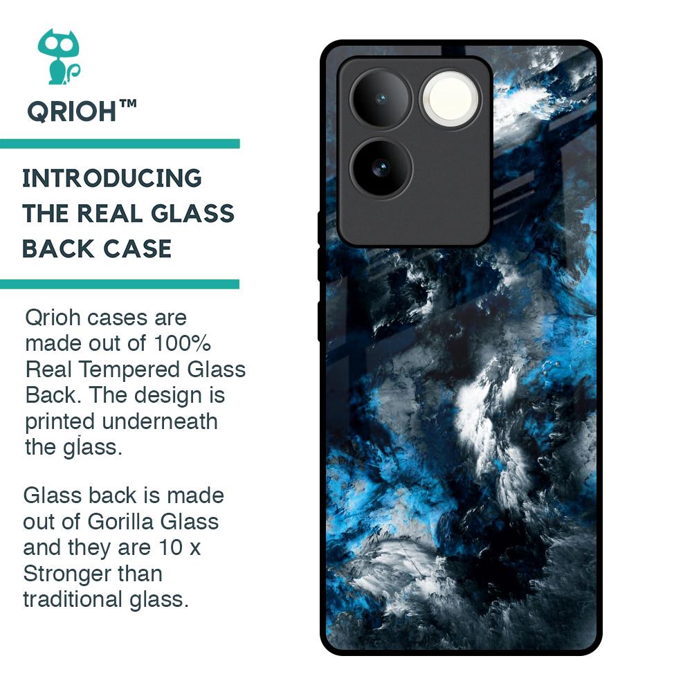 Cloudy Dust Glass Case for iQOO Z7 Pro 5G