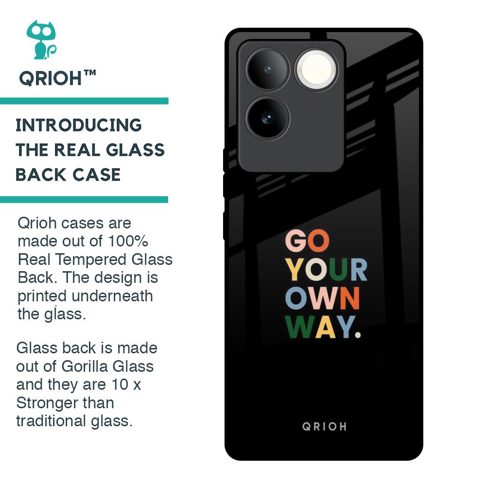 Go Your Own Way Glass Case for iQOO Z7 Pro 5G
