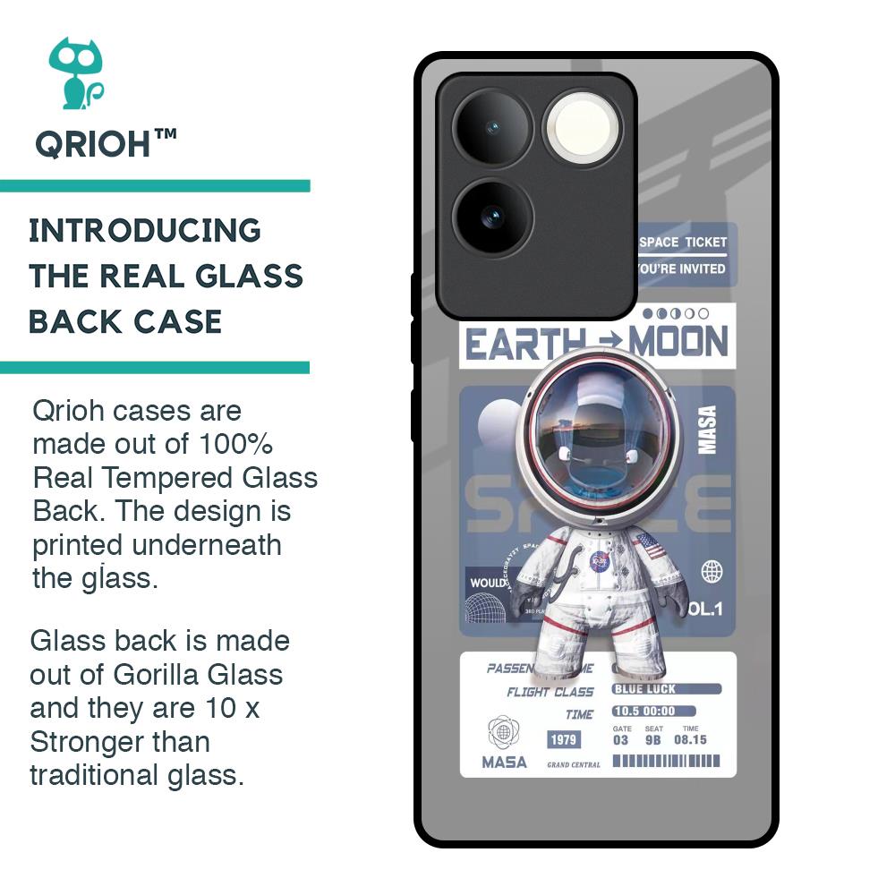 Space Flight Pass Glass Case for iQOO Z7 Pro 5G