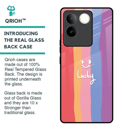 Lucky Abstract Glass Case for iQOO Z7 Pro 5G