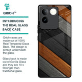 Tri Color Wood Glass Case for iQOO Z7 Pro 5G