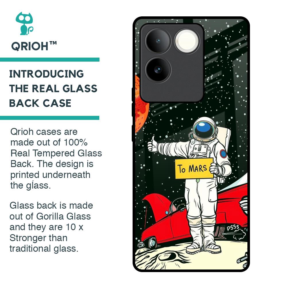 Astronaut on Mars Glass Case for iQOO Z7 Pro 5G